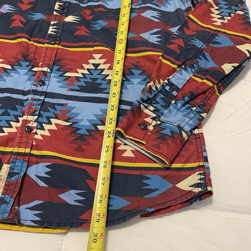 Review Western Shirt Men Size Extra Large Button Down Aztec Cowboy Long Sleeve - Picture 3 of 12