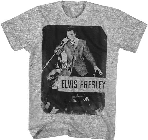 ELVIS PRESLEY - Standing With Mic - T Shirt S,M,L,XL,2XL
