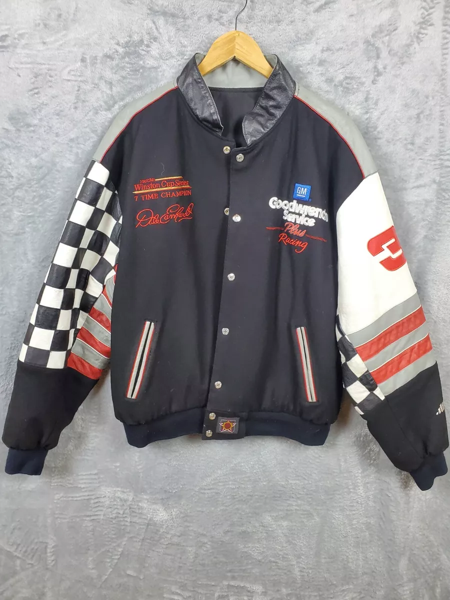 Vintage Jeff Hamilton Goodwrench Racing Jacket XL Reversable Streetwear Varsity