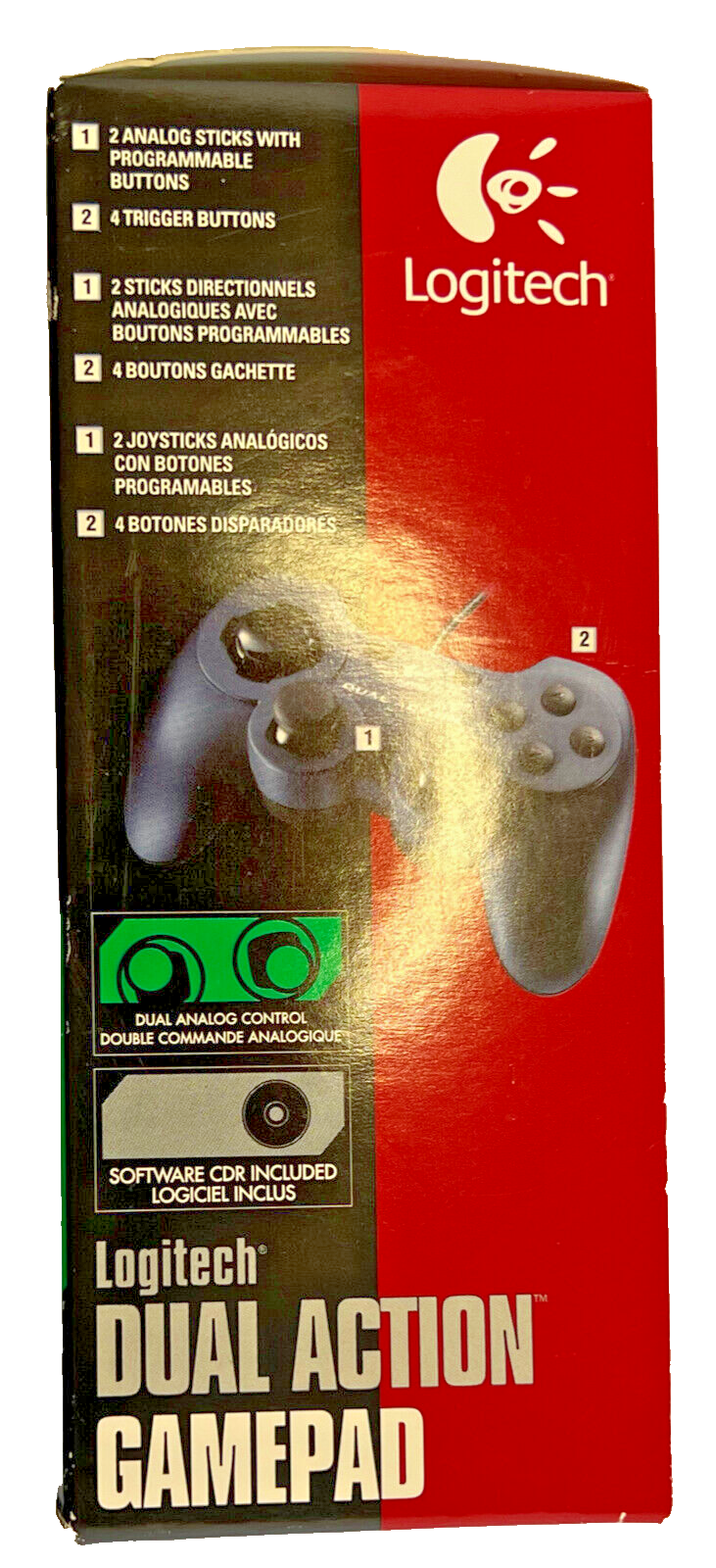 LOGITECH PC Game Controller GAMEPAD Dual Action Analog Controller. New In Box! 97855018106 eBay