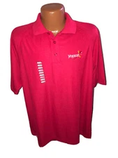 Yoplait Yogurt Employee Red Polo Golf Shirt Men’s size Large NEW