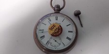 18S American Waltham Solid silver pocket watch, serial 3641947, approx 54mm wide