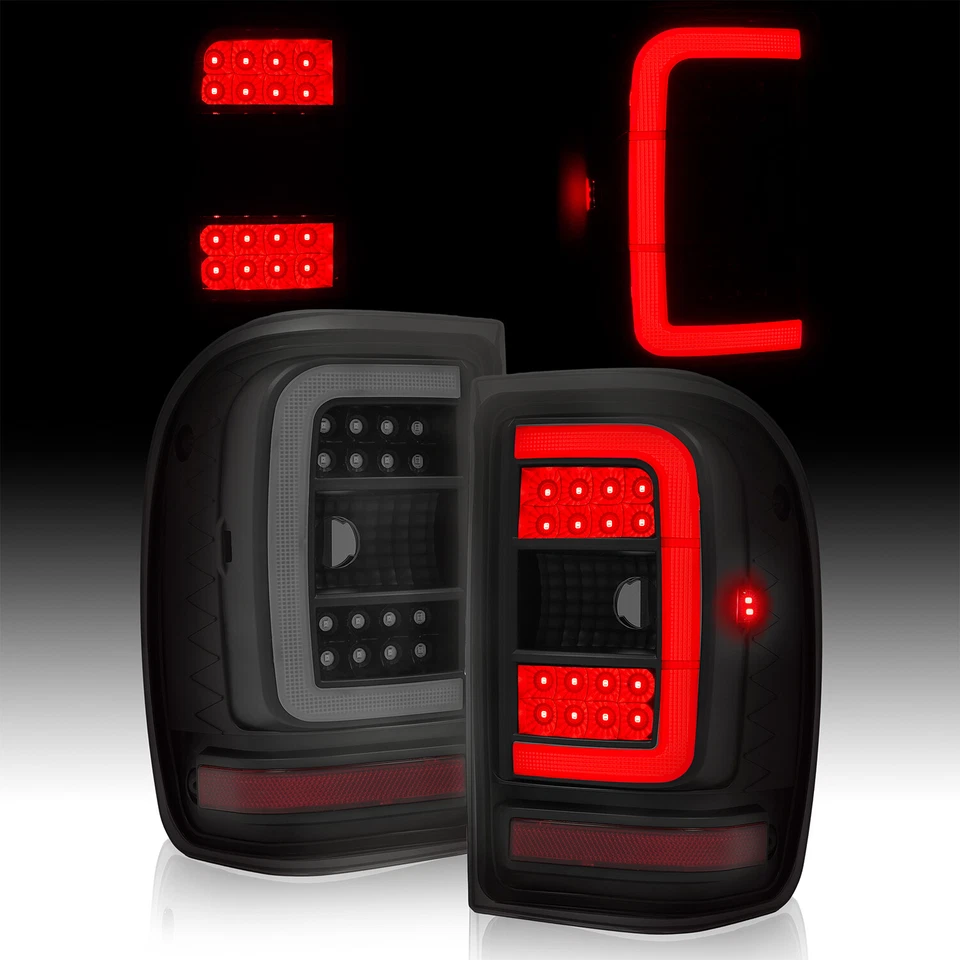 Full LED Tail Lights Turn Signal Brake Rear Lamps For Ford Ranger 2001-2011 Pair - Image 2 of 4