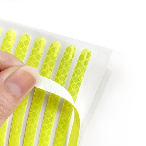 20PCS Green Car Wheel Decorative Reflective Stickers Night Safety Warning Decal - Picture 10 of 12
