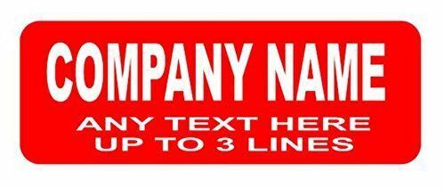 Red name badge engraved 70mm x 25mm no border free delivery - Picture 1 of 1