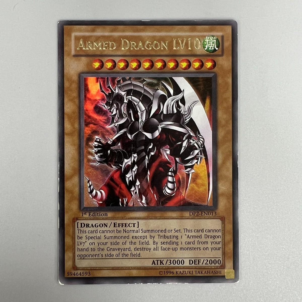 ARMED DRAGON LV10 CREATURE YU-GI-OH YUGIOH CARD TRADING CARD GAME 