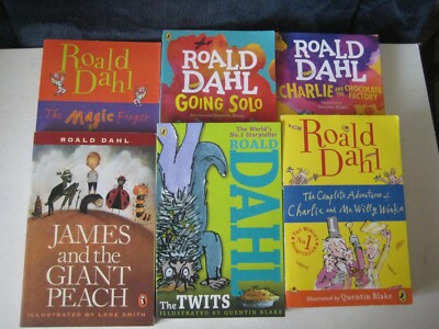 ROALD DAHL Collection - 6 Paperback Books ~ No.1 Storyteller