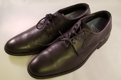 Vionic Joseph Mens Sz 8.5 Black Leather Derby Dress Shoes Orthaheel Arch Support Lombard Oxford Lace Up main image 4