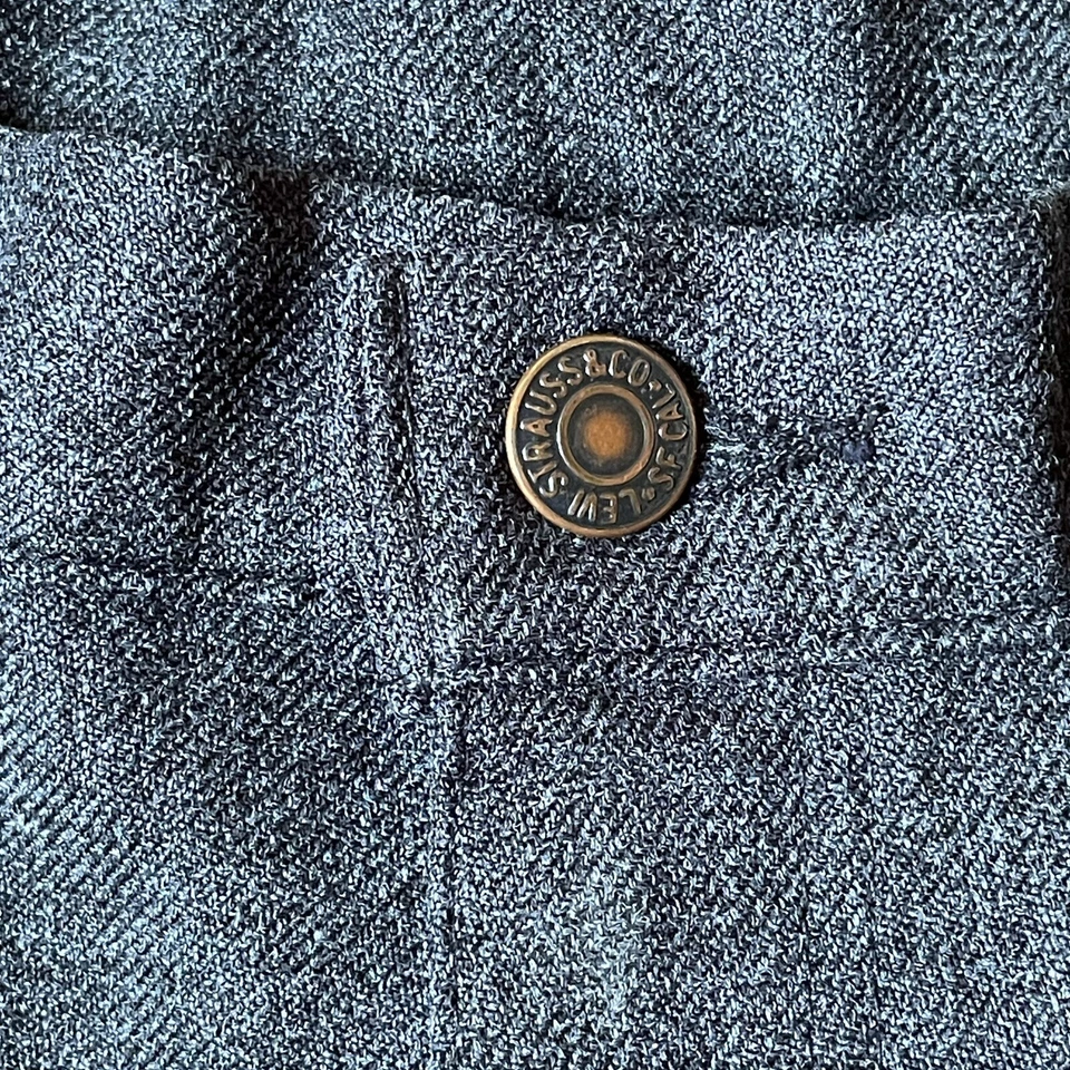 Vintage Levi Strauss Men’s 38x30 100% Polyester Pants Made In USA Black Tab EUC - Image 4 of 4