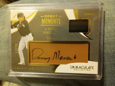 2020 Immaculate Danny Mendick Debut Moments Rookie Dual Relic Auto DM-DM