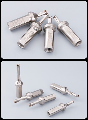 Taladro de inserción indexable refrigerante de orificio pequeño 3xD, D8,2 mm ~ D12 mm para inserto SPMG040204 - Imagen 8 de 13