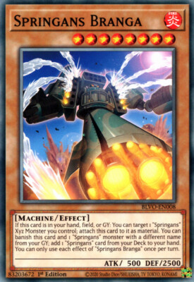  1x Springans Branga - BLVO-EN008 - Common - 1st Edition - Blazing Vortex - Near
