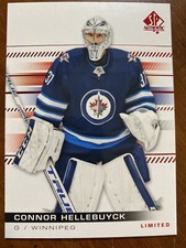 19-20 UD SP Authentic Hockey Red Limited 68 Connor Hellebuyck