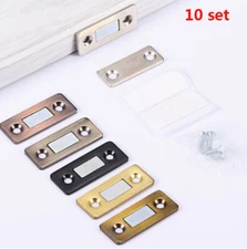 10x Strong Magnetic Door Closer Cabinet Catch Latch Cupboard Ultra Thin Closures