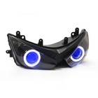 KT LED Headlight for Kawasaki Ninja ZX6R ZX-6R 2005-2006 Blue