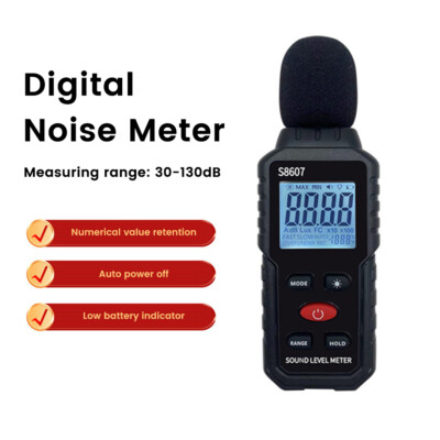 Digital LCD Sound Level Meter 30~130dB Professional Sound Noise Level Meter New