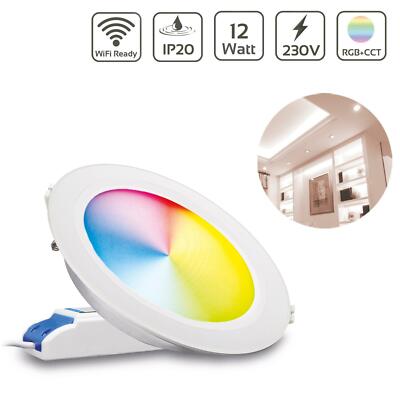 MiBoxer LED Einbaustrahler RGB+CCT 12W Ø180mm WiFi ready FUT066 Deckenleuchte