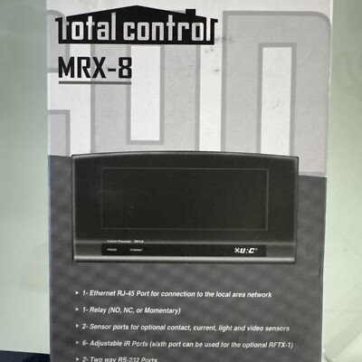 URC Total Control MRX-8 Central Processor for Network Universal Remote Controls