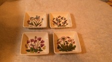 Portmeirion Giardino Botanico Set di 4 Piatti Dipper Ciascuno 3" Quadrati Nuovi