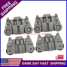 4Pcs New For KitchenAid Dishwasher Lower Dishrack Wheel Roller WPW10195417