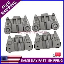 4Pcs New For KitchenAid Dishwasher Lower Dishrack Wheel Roller WPW10195417