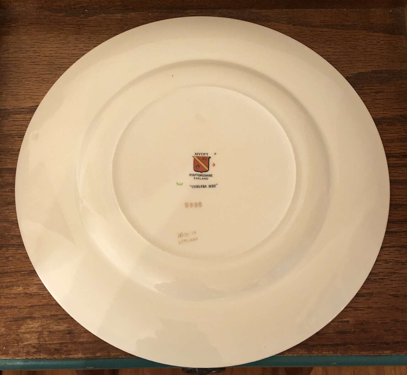 Myott Staffordshire Chelsea Red Bird 2380 Large 10.5&rdquo; Dinner Plate Set of 6 VGUC