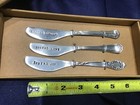 THIRTYSTONE stamped SPREADERS vtg style CHEER LOVE JOY 3 piece NEW in PACKAGE! — photo 3