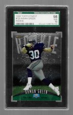 1998 Topps Finest Ahman Green Seattle Seahawks #129 SGC 98