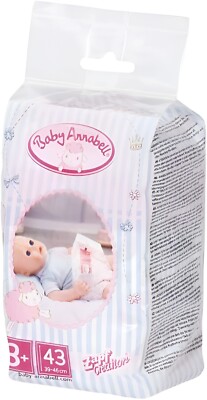 Baby Annabell Toy Nappies Pack 43cm Doll Accessory Set for Boys