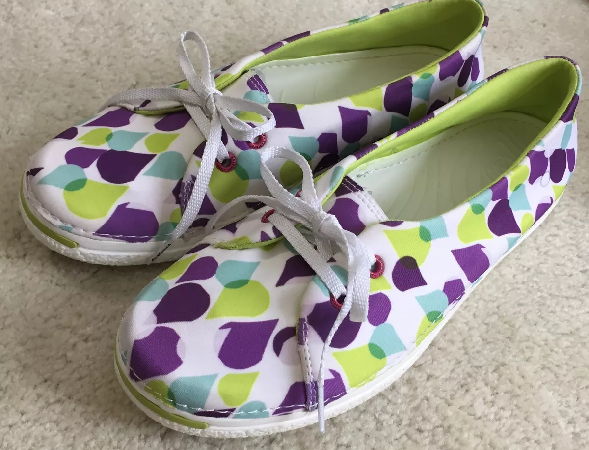 Women s Crocs Ocean Minded Lace Up Oxfords 11 M eBay