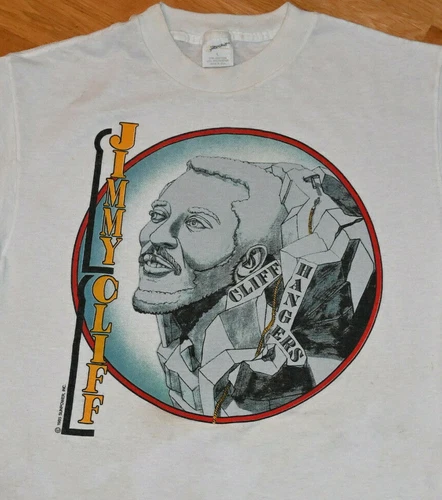 JIMMY CLIFF rare reggae concert tour tee t-shirt 1980s vintage concert t-shirt, vintage, single stitch, B+ condition