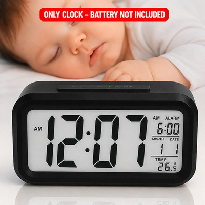 LED Digital Wecker Nachttisch Schlummerzeit Temperatur Nachtmodus großes Display