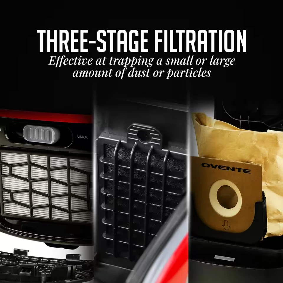 Aspiradora de bote de filtración de 3 etapas HEPA con control de velocidad de ahorro de energía Foto 4 de 4