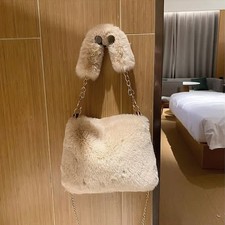Faux Fur Shoulder Bag for Women