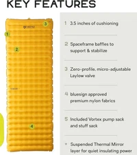 NEMO Equipment Tensor Trail Ultralight Insulated Sleeping Pad 72x25 open box
