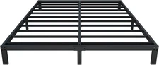 8 Inch Full Size Bed Frame, Heavy Duty Metal Platform Bed Frame, Black