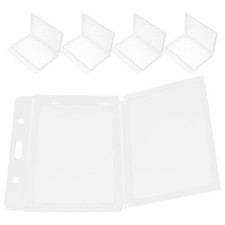 5 Pcs Plastic Name Badge Holders Identification Badges Horizontal