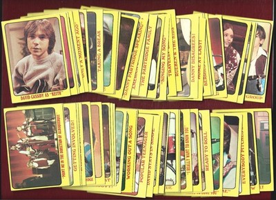 1971 Topps, The Partridge Family Complete Yellow Set 55 Trading Cards VGEX