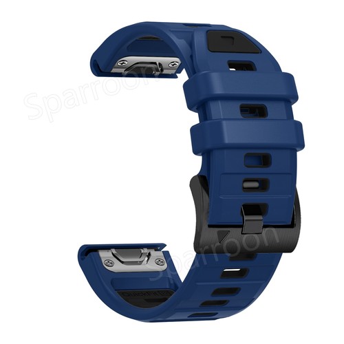 Silicone Band Strap For Garmin Fenix 8 5 5X Plus 6 6X Pro 7 7X Epix Pro Quickfit - Picture 34 of 183