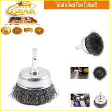 Forney 72729 Wire Cup Brush Coarse Crimped 2-inch Steel Rust Paint Removal