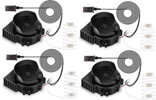 4-Pack Inflatable Fan Replacement, 0.8A Air Fan Blower with 1.0A Adapter and 3 L