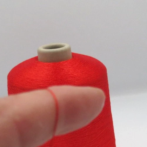 Burkes Mills VTG Blood Orange Embroidery Thread 135/2 Lg Cone 597grs - Image 3 of 4