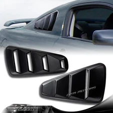 ABS Side Window Louvers Scoop Cover Vent For 2005-2014 Ford Mustang 1/4 Quarter