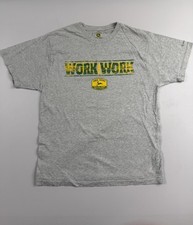 John Deere Shirt Mens XL Gray Work Work Graph...