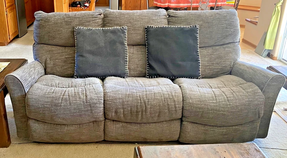 La-Z-Boy Sofa & Reclining Rocker Love Seat- 1-Coffee Table, 2-End Tables - Image 2 of 4