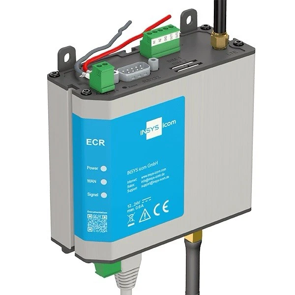 INSYS ECR-EW300 Industrieel LAN/WLAN Router – VPN, RS232/485, 2x LAN - Bild 4 von 4