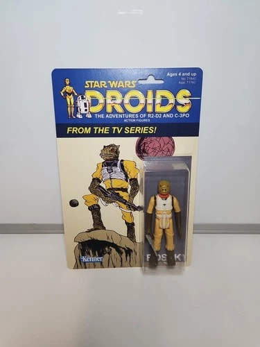 1980 Kenner Star Wars Droids Bossk (Bounty Hunter) Olive Head Custom Repo Card