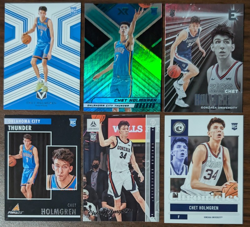 Chet Holmgren 2022-23 Panini Various Brand ALL RC - EVERY CARD IS ROOKIE LOT x6