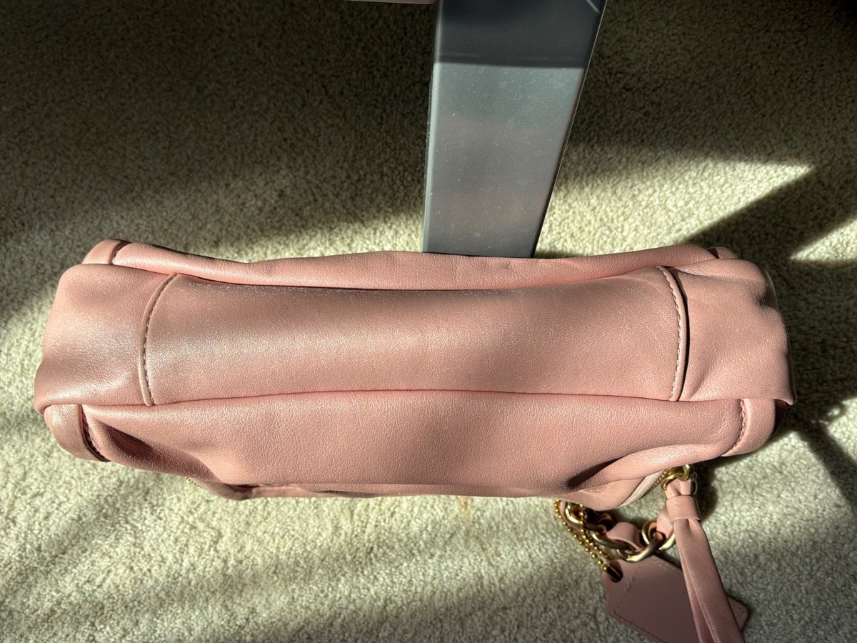 COACH PARKER PINK PEARL KISS LOCK BAG 13621 | eBay