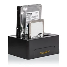 1 to 1 SSD HDD Dual Bay Cloner Copier Duplicator SATA Hard Disk Drive Burner